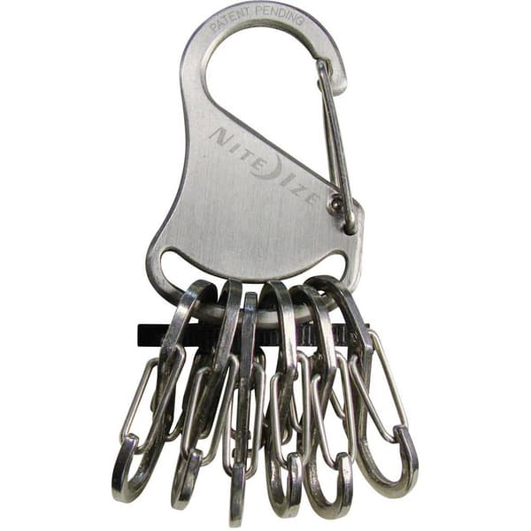 NITE Ize Nyckelkarbinhake NI-KRS-03-11 KeyRack 6 S-Biner Silver 1 st