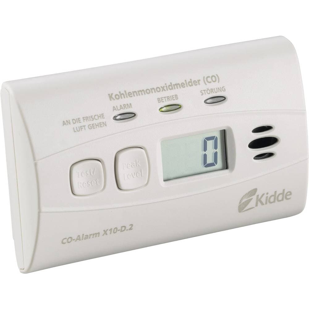 Kidde 25180202.0000 Kolmonoxid-detektor inkl. 10 års batteri batteri Detektering Kolmonoxid