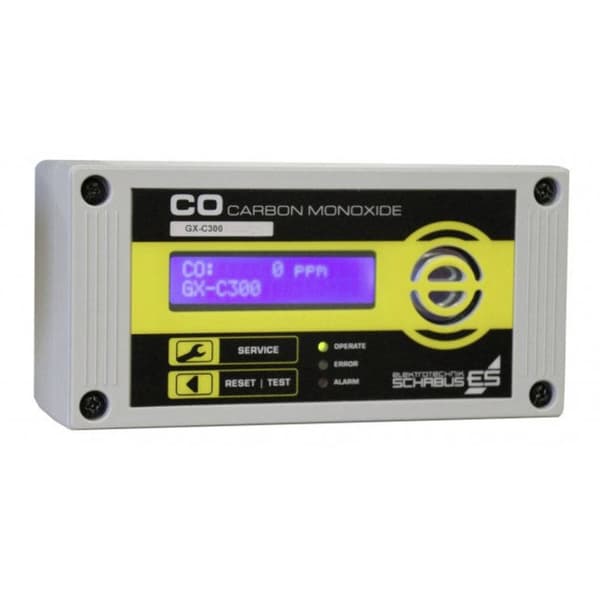 Schabus GX-C300 Kolmonoxid-detektor med intern sensor 230 V Detektering Kolmonoxid