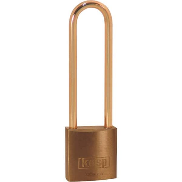 Kasp K12030L70BD Hänglås 30 mm Guldgul Nyckel