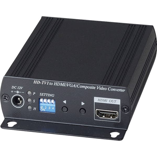 B & S Technology 1590493 1 kanal (HD-TVI, AHD, HD-CVI) TVI-HDMI-konverterare