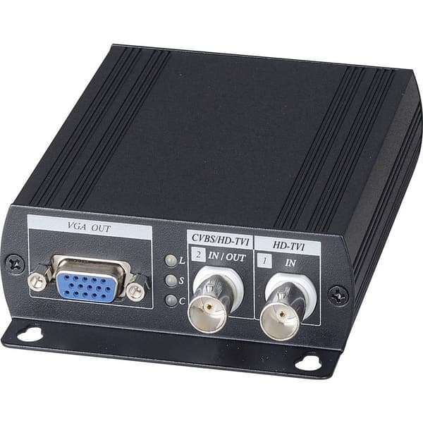 B & S Technology 1590493 1 kanal (HD-TVI, AHD, HD-CVI) TVI-HDMI-konverterare