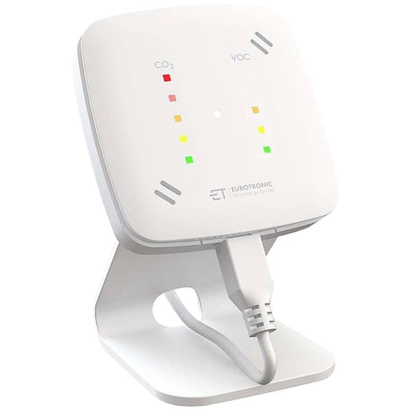 Eurotronic CO2-trafikljus/luftkvalitetssensor 230 V Detektering Koldioxid