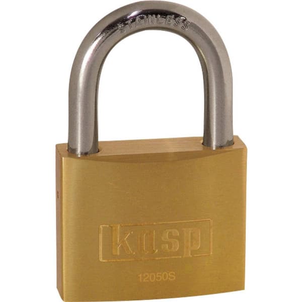 Kasp K12050SD Hänglås 50 mm Guldgul Nyckel