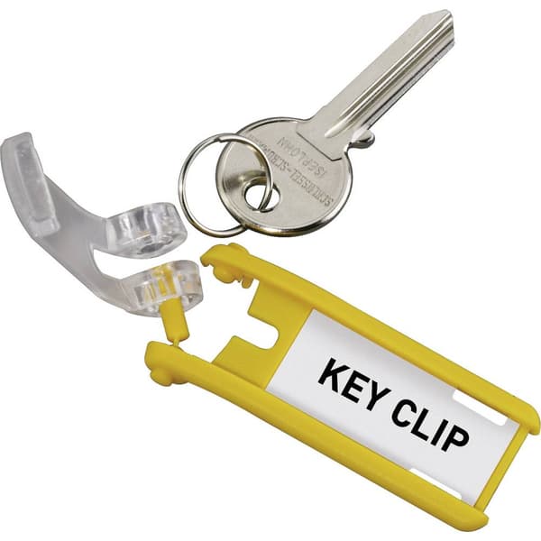 Durable Nyckelring 195704 Key Clip - 1957 Gul 6 st
