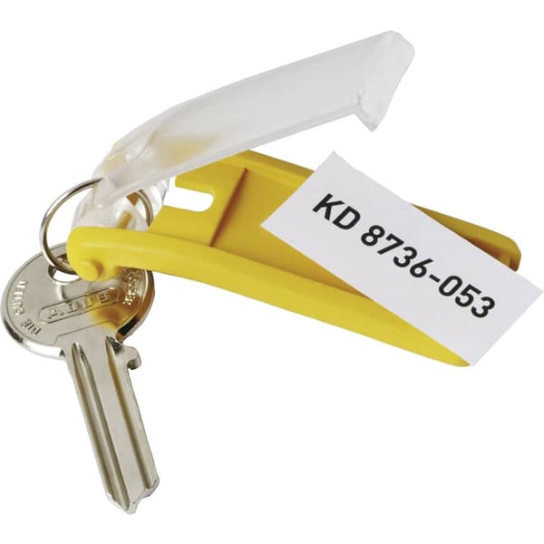 Durable Nyckelring 195704 Key Clip - 1957 Gul 6 st