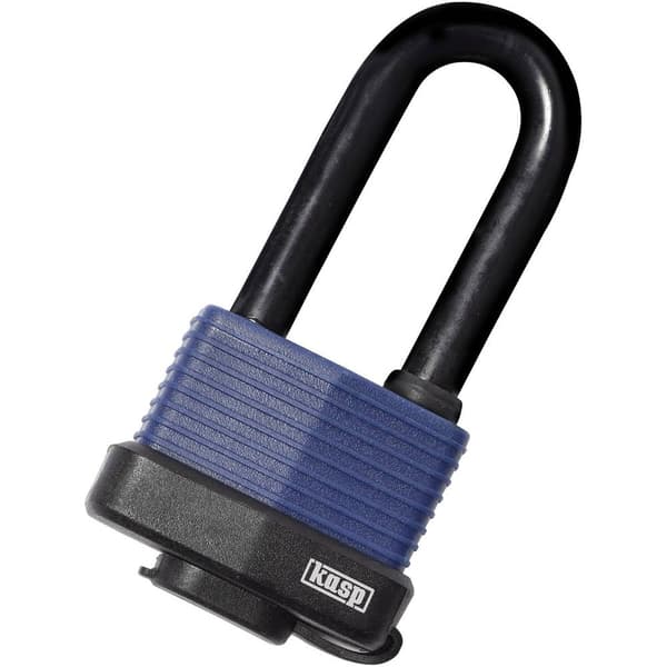 Kasp K13545L63D Hänglås 58 mm Ny låsning Mörkblå Nyckel