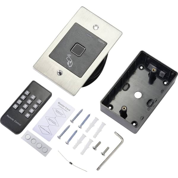 Sygonix SY-4760958 Fingeravtryck/RFID-åtkomstsystem Infälld 12 V/DC, 18 V/DC IP66