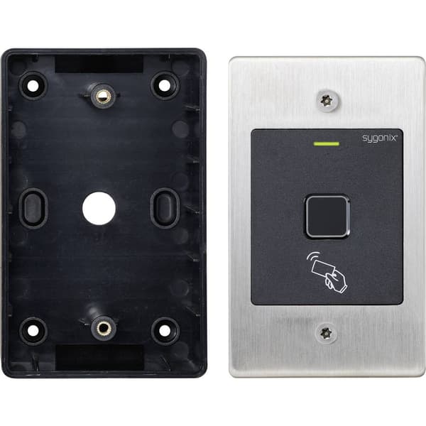Sygonix SY-4760958 Fingeravtryck/RFID-åtkomstsystem Infälld 12 V/DC, 18 V/DC IP66