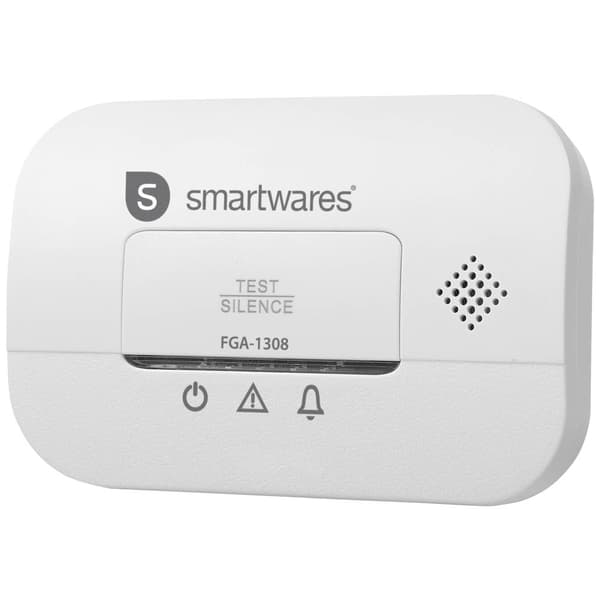 Smartwares FGA-13081 Kolmonoxid-detektor batteri Detektering Kolmonoxid