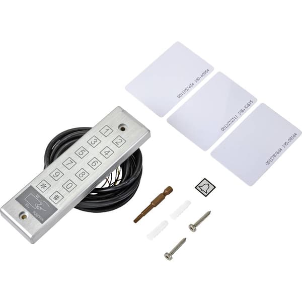 Sygonix SY-4777290 Kodknappsats med RFID Utanpåliggande 12 V/DC, 24 V/DC IP65 med Touchscreen