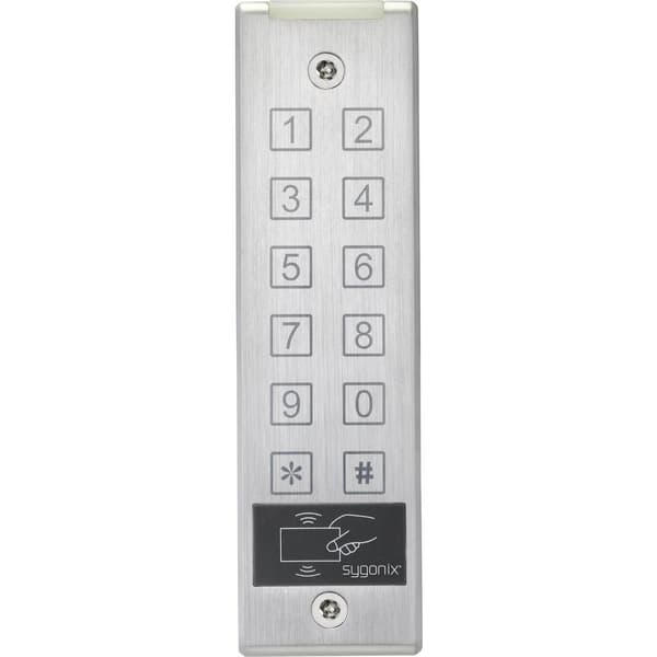 Sygonix SY-4777290 Kodknappsats med RFID Utanpåliggande 12 V/DC, 24 V/DC IP65 med Touchscreen
