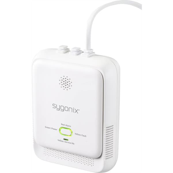 Sygonix Gasdetektor Med app-styrning 230 V Detektering Metan