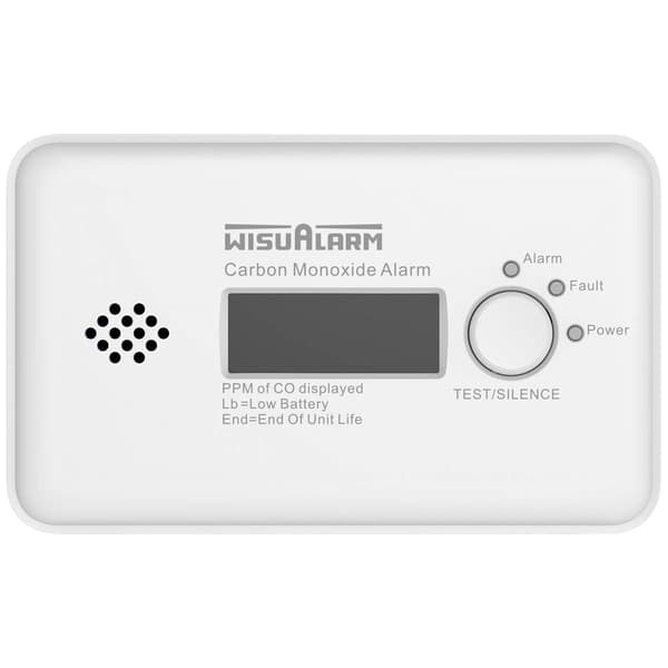 Wisualarm HY-GC20B Kolmonoxid-detektor inkl. 10 års batteri batteri Detektering Kolmonoxid