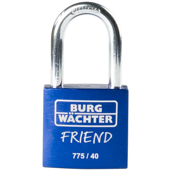 Burg Wächter 39441 Hänglås 40.00 mm Ny låsning Blå Nyckel