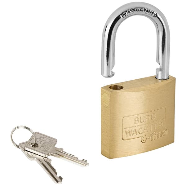 Burg Wächter 33661 Hänglås 40.00 mm Ny låsning Mässing Nyckel