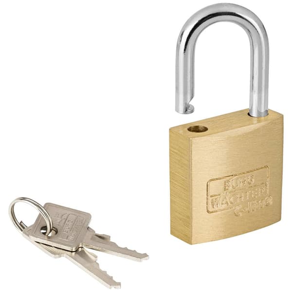 Burg Wächter 2961 Hänglås 25.00 mm Ny låsning Mässing Nyckel