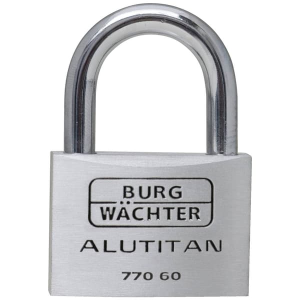 Burg Wächter 36121 Hänglås 70.00 mm Ny låsning Aluminium Nyckel