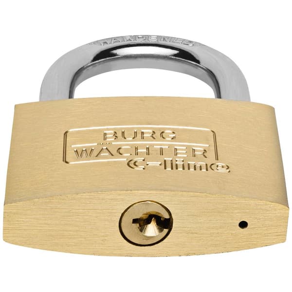 Burg Wächter 3031 Hänglås 60.00 mm Ny låsning Mässing Nyckel