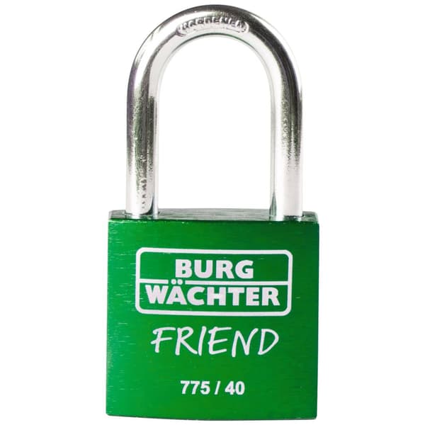 Burg Wächter 39451 Hänglås 40.00 mm Ny låsning Grön Nyckel