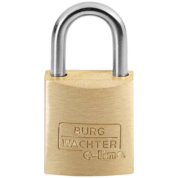 Burg Wächter 2951 Hänglås 15.00 mm Ny låsning Mässing Nyckel