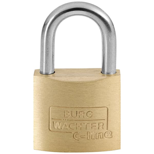 Burg Wächter 3041 Hänglås 25.00 mm Ny låsning Mässing Nyckel