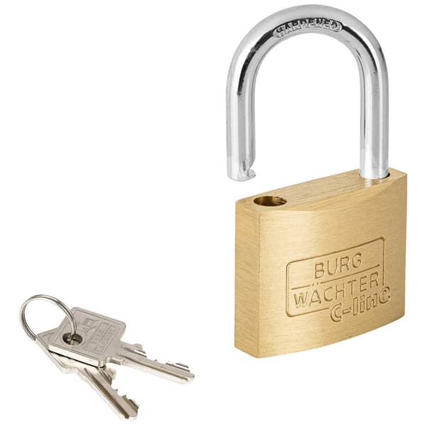 Burg Wächter 3051 Hänglås 35.00 mm Ny låsning Mässing Nyckel
