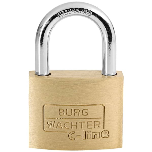Burg Wächter 3051 Hänglås 35.00 mm Ny låsning Mässing Nyckel