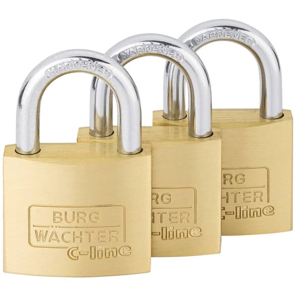 Burg Wächter 29941 Hänglås 40.00 mm Lika låsning Mässing Nyckel