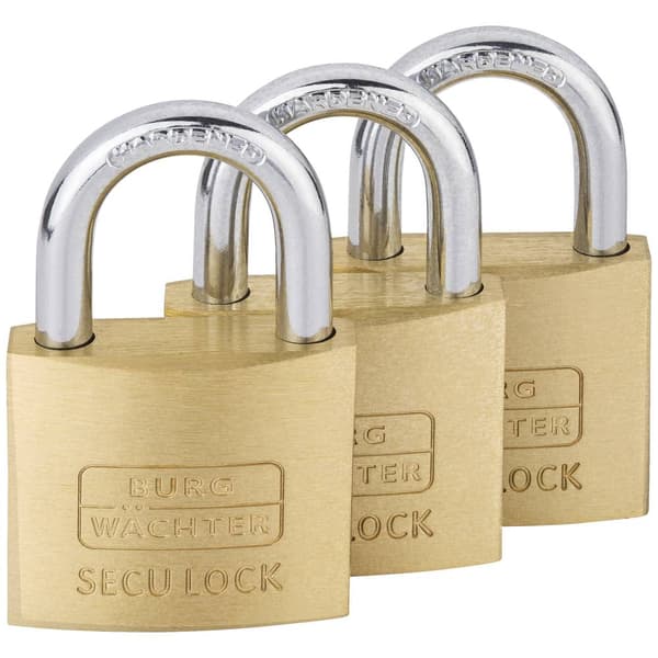 Burg Wächter 15291 Hänglås 37.60 mm Lika låsning Mässing Nyckel