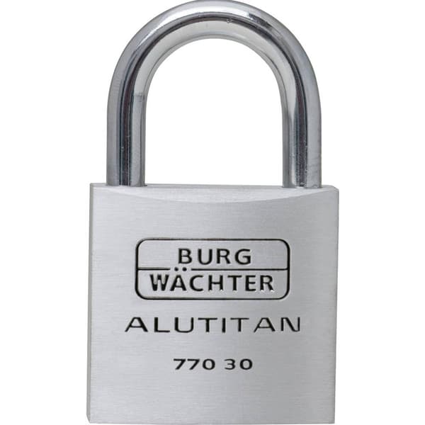 Burg Wächter 36021 Hänglås 30.00 mm Ny låsning Aluminium Nyckel