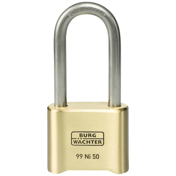 Burg Wächter 37491 Hänglås 51.90 mm Mässing Kombination