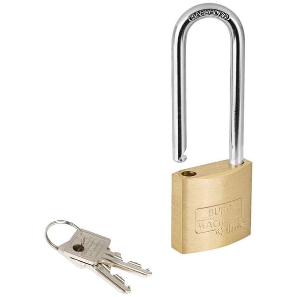 Burg Wächter 33651 Hänglås 30.00 mm Ny låsning Mässing Nyckel
