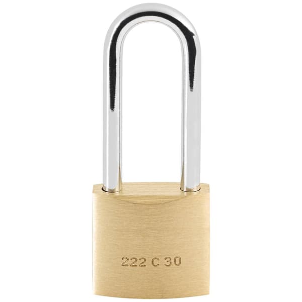Burg Wächter 33651 Hänglås 30.00 mm Ny låsning Mässing Nyckel