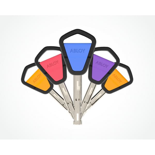 Abloy Easy -nøgleopbevaringspakke, 3 stk. CY001J-nøgleopbevaring + 6 stk. Easy-nøgle, sort