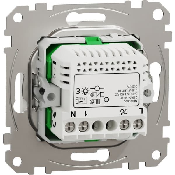 Schneider Electric Wiser Exxact -LED-knappsats, 130 W, vit
