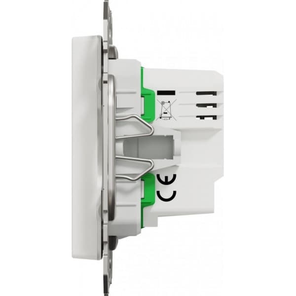 Schneider Electric Wiser Exxact -LED-knappsats, 130 W, vit