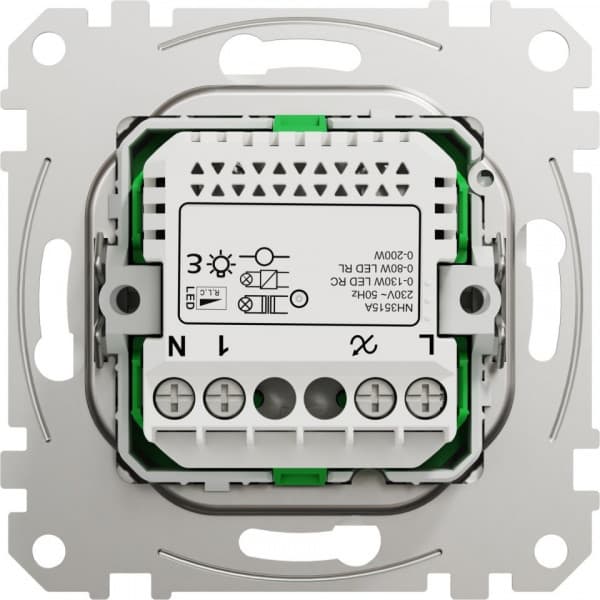 Schneider Electric Wiser Exxact -LED-knappsats, 130 W, vit