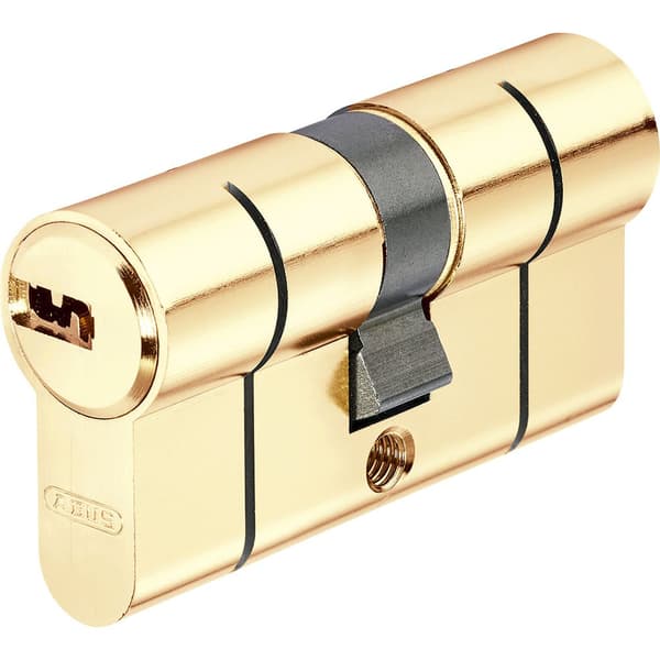 Abus Profil Cylinder Med D66 Mm 30+40 Mm 5 Nycklar Guld