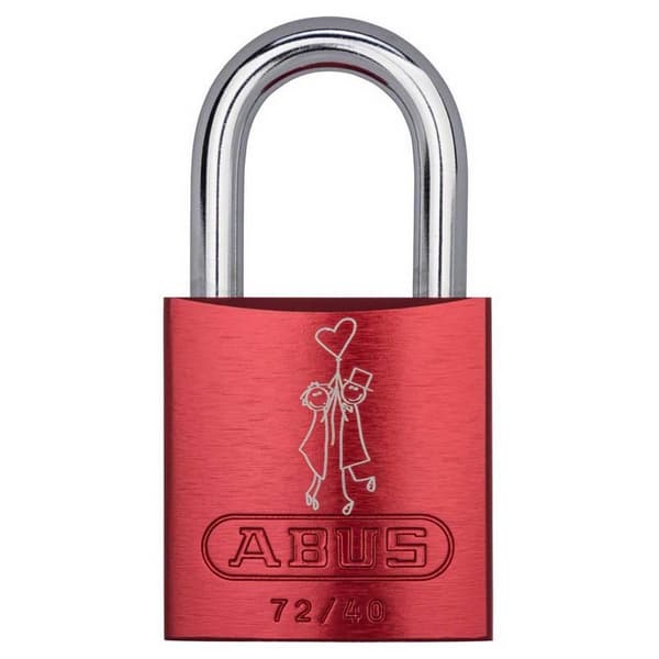 Abus Hänglås 74/40 Look 1 Röd