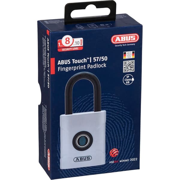 Abus Kæde Med Hængelås Touch 57/50 Ip66/68 Søvfarvet