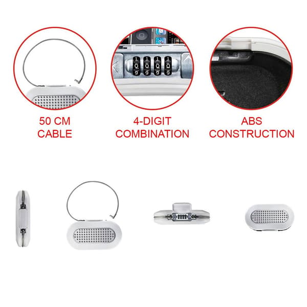 Master Lock Bærbar Pengeskab 5900eurdwht Transparent