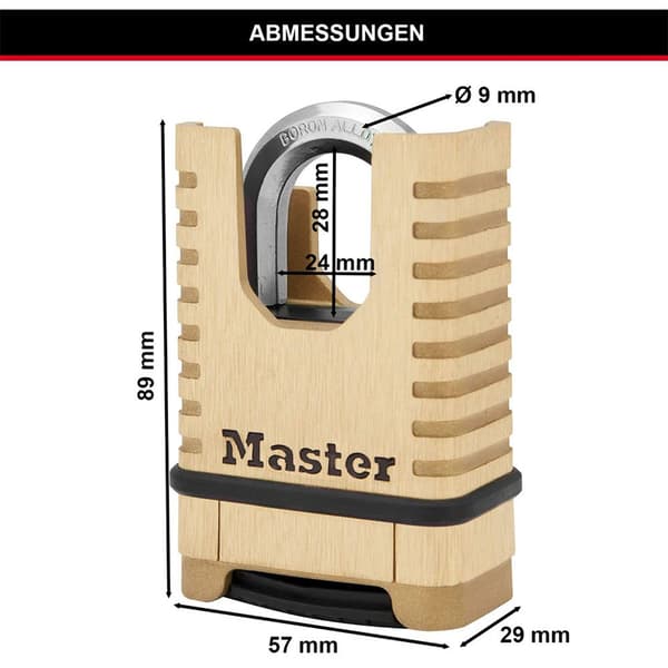 Master Lock Hänglås M1177eurdcc Guld