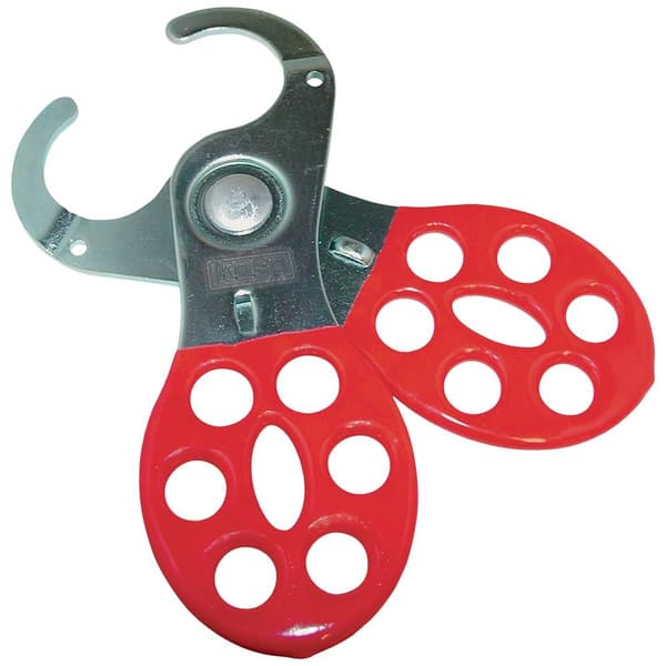 Kasp K20038D Säkringshasp 90 mm Röd