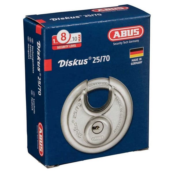 Abus Lisälukko 25/70 Hopeinen