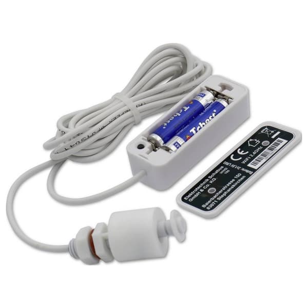 Schabus 200150 WWD 150 Wireless Float switch Vattendetektor Med app-styrning, med flottörbrytare batteri