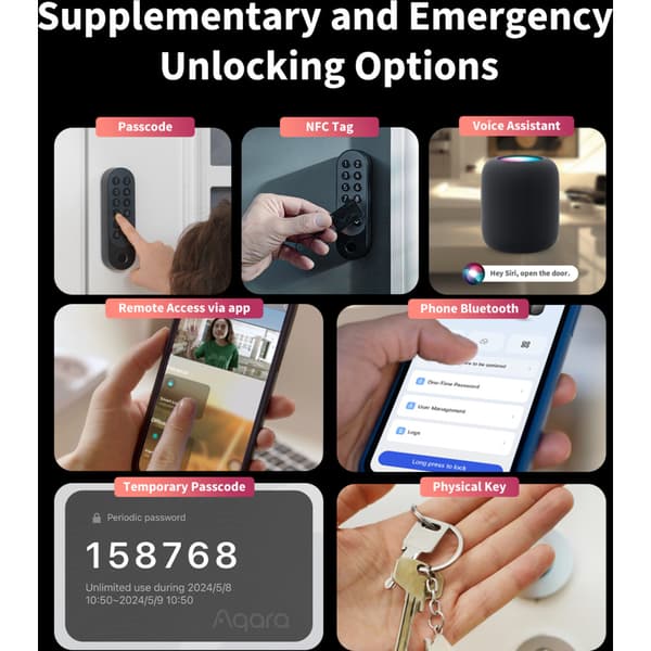 Aqara Smart Lock U200 Sølv