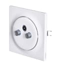 Miniatyrbillede 3 af 5: Fibaro Walli N stikkontakt R/TV+SAT Hvid