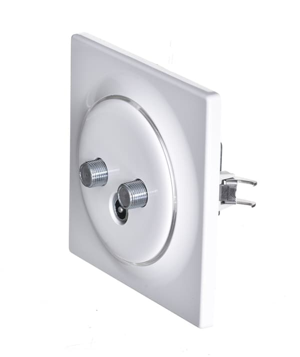 Fibaro Walli N stikkontakt R/TV+SAT Hvid