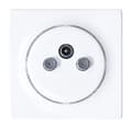 Miniatyrbillede 1 af 5: Fibaro Walli N stikkontakt R/TV+SAT Hvid
